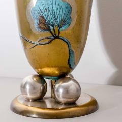 Large WMF Vase with Pine Branch D cor 1920s 30s - 3613521