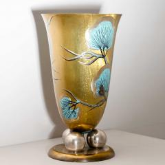 Large WMF Vase with Pine Branch D cor 1920s 30s - 3613522