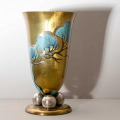 Large WMF Vase with Pine Branch D cor 1920s 30s - 3613523
