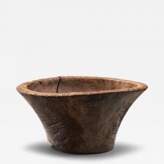 Large Wabi Sabi Wooden Bowl Indonesia Early 19th Century - 4566000