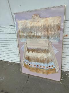 Large Wall Decoration Painting Collage by Chrishawn under Plexiglass - 4359966