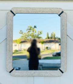 Large Wall Mirror in Tessellated Stone Bone and Brass - 1833400