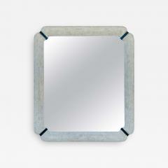 Large Wall Mirror in Tessellated Stone Bone and Brass - 1834295