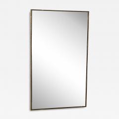 Large Wall Mirror with Beaded Gilt Frame Italy 1950s - 4355132