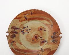 Large Wall Mounted Decorative Ceramic Plate Signed  - 4227935