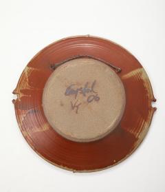 Large Wall Mounted Decorative Ceramic Plate Signed  - 4227938