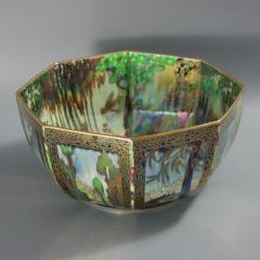 Large Wedgwood Fairyland Lustre Octagonal Dana Bowl - 3892155