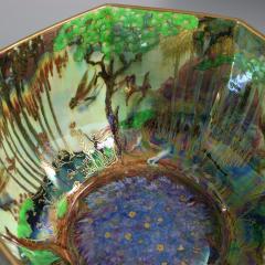 Large Wedgwood Fairyland Lustre Octagonal Dana Bowl - 3892156