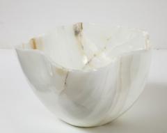 Large White Polished Onyx Bowl or Centerpiece - 3112331