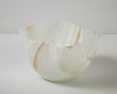 Large White Polished Onyx Bowl or Centerpiece - 3112332