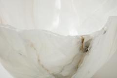 Large White Polished Onyx Bowl or Centerpiece - 3112334