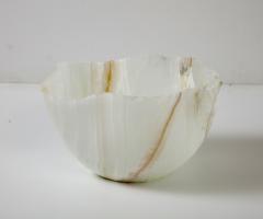 Large White Polished Onyx Bowl or Centerpiece - 3112335