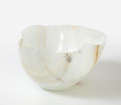 Large White Polished Onyx Bowl or Centerpiece - 3112336