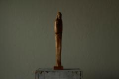 Large Woman and Child Sculpture in Hand Carved Wood Europe Mid 20th Century - 4608455