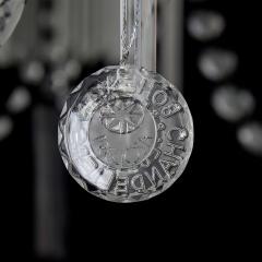 Large and Impressive Bohemian Cut and Frosted Glass Chandelier - 4744512