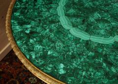 Large and Impressive Empire Style Ormolu and Malachite Center Table - 2458300