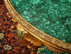 Large and Impressive Empire Style Ormolu and Malachite Center Table - 2458303