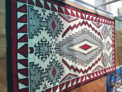 Large and Rare Antique Navajo Klagetoh Rug - 284598