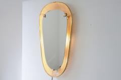 Large and rare heart shaped backlit mirror - 3387313