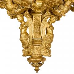 Large antique 19th century Russian ormolu chandelier - 4023845