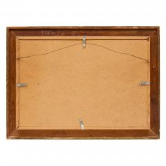 Large antique Italian Grand Tour red wax intaglios in giltwood frame - 4354264