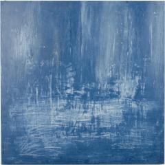 Large blue abstract Venetian plaster painting Carol L Post 2019 - 1845548