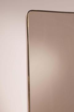 Large brass framed mirror Italy 1950s - 4222638