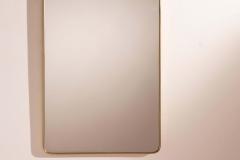 Large brass wall mirror Italian manufacture 1950s - 4254113
