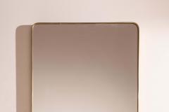 Large brass wall mirror Italian manufacture 1950s - 4254115