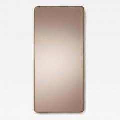 Large brass wall mirror Italian manufacture 1950s - 4256414
