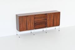 Large buffet highboard in rosewood and chrome Belgium 1960 - 3821551