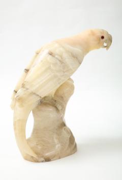 Large carved Alabaster Parrot  - 2112343