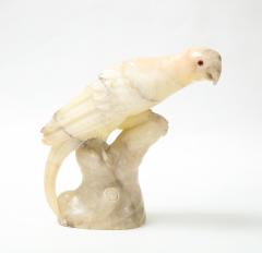 Large carved Alabaster Parrot  - 2112344