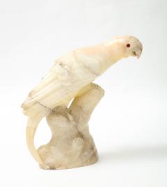 Large carved Alabaster Parrot  - 2112346