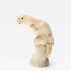 Large carved Alabaster Parrot  - 2113702