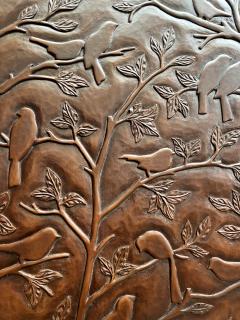 Large carved wood panel decorated with birds Christopher Guy circa 2000 - 3540128