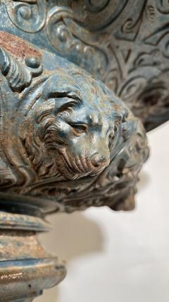 Large cast iron basin on it stand England or France circa 1850 - 4428310