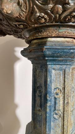 Large cast iron basin on it stand England or France circa 1850 - 4428313