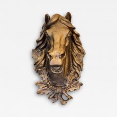 Large cast iron horse head France circa 1880 1900 - 4475854