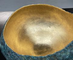 Large ceramic Turquoise an Gold - 3978613