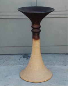 Large ceramic sculpture torchere light - 2839309