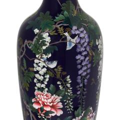 Large cloisonne enamel antique Japanese vase Meiji period - 2516322