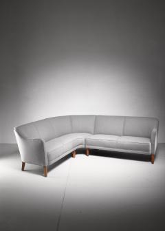 Large corner sofa Denmark 1940s - 766966