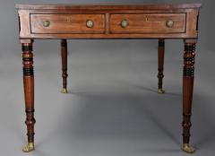 Large early 19thc Regency six drawer writing table of fine patina - 4805563