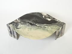 Large eye shaped Sicilian marble coffee table 1970s - 2678841
