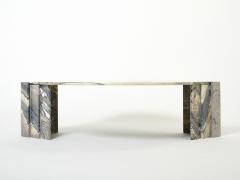 Large eye shaped Sicilian marble coffee table 1970s - 2678847