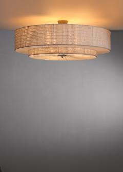 Large fabric flush mount ceiling lamp - 3286076