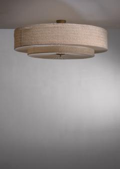Large fabric flush mount ceiling lamp - 3286077