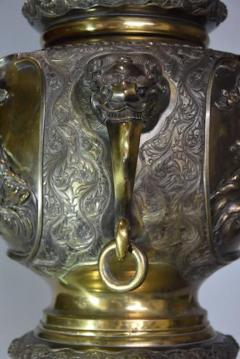 Large fine quality late 19thc Japanese Meiji period bronze vase - 4774348