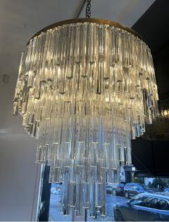 Large five tiered venini waterfall chandelier - 3470392